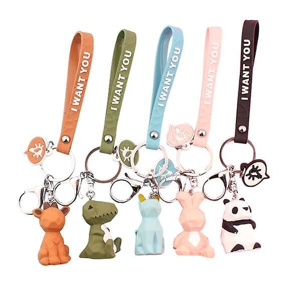 5 Pcs. Cell Phone Charm Rabbit Keychain Decorative Keychain Kids