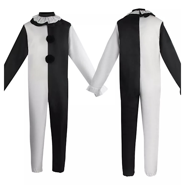 Art The Clown Cosplay - Elokuva Terrifier 2 - Puku ja Huppu MEN and Headgear 1 M