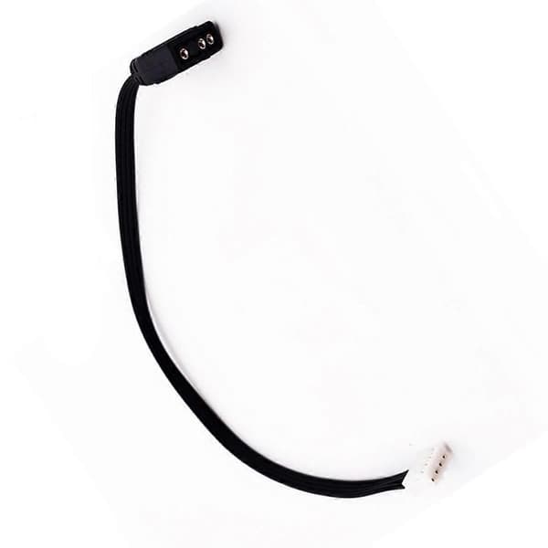 Blæseradapterkabel 4Pin til 5V ARGB 3Pin Konverteringsledning 5V 3-Pin til 4 Pin til Blæsercontroller Adapter C Black
