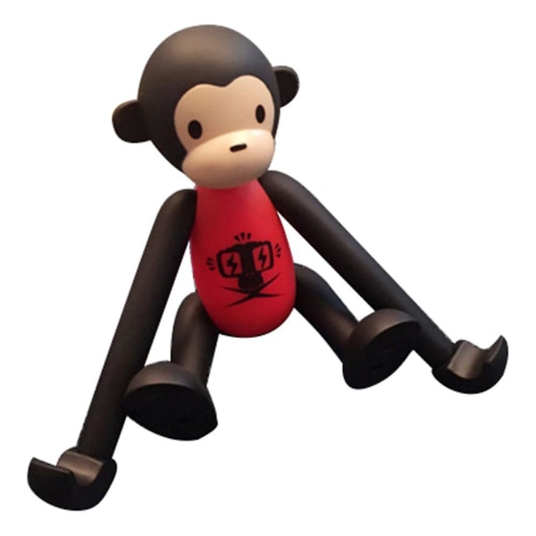 Universal Mobiltelefonstativ Cute Animal Monkey Shape Justerbar telefonholder til hjemmekontorindretning Red, Red Style C