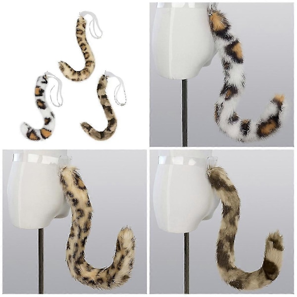Säädettävä Ketun Hännän Cosplay-asu Juhliin Super Iso Karvainen Hännä Teineille ja Aikuisten Bob cat