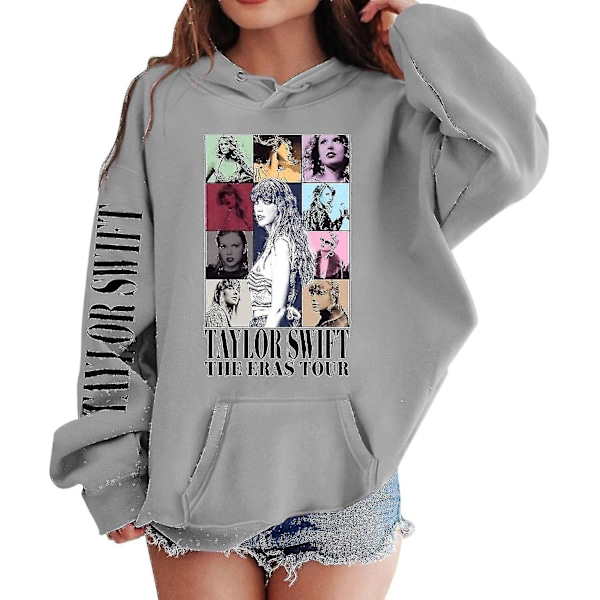 Pige Hoodies 1989 Casual Taylor Sweatshirt Børn Drenge Swifts Trøje Hoodie Koncert Outfit Til 4-14 År-www 12 til 13 År 12 to 13 Years 02 gray