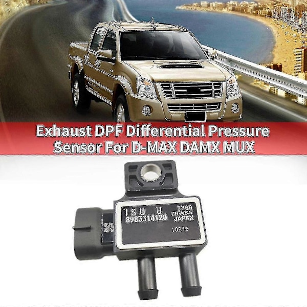 Avgastrycksensor DPF Differentialtryck för D-max Damx Mux 8983314120