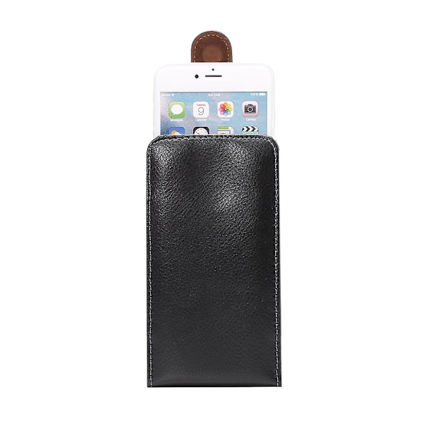 Split Leather Pouch Cover Holster med Belteklips for iPhone 6s Plus/6 Plus Etc