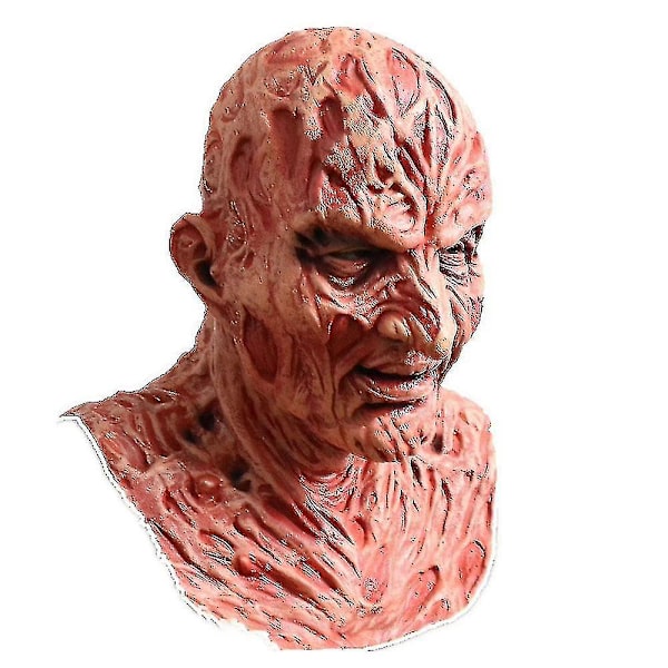 Freddy Krueger Latexmask Karneval Halloween Realistisk Vuxenfest Skrämmande Cosplay Prop