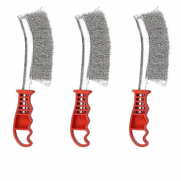 Multifunktionell stålborste, hög kvalitet, hygienisk, säker och hållbar (3-pack)