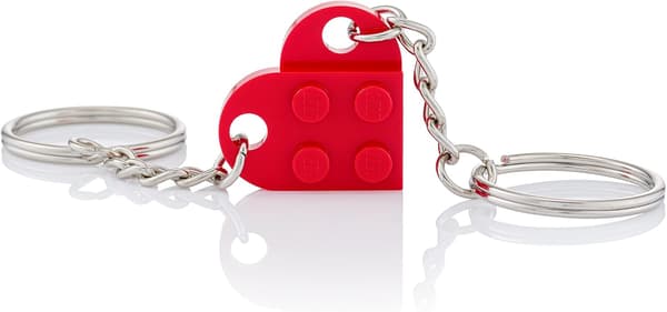 Heart-shaped Keychain | Two Keychains | Red