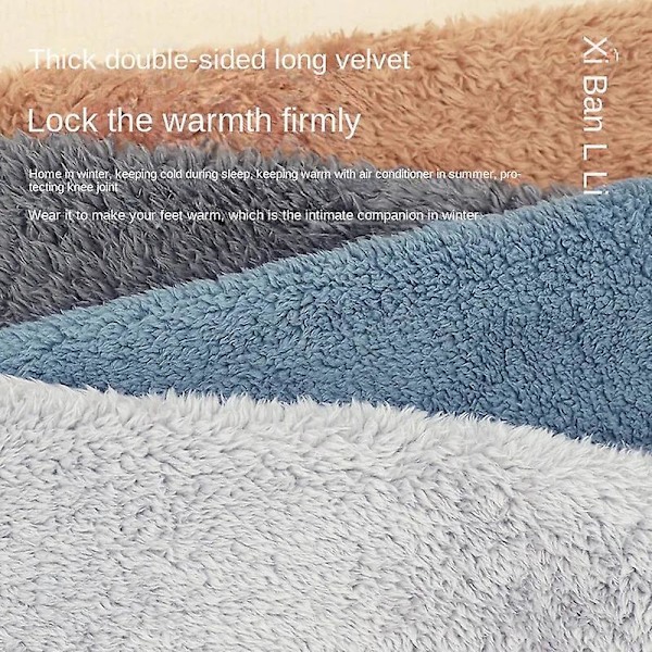 Teddy Legs Lange Strømper - Teddy Legs Strømper, Over Knæ Høj Fuzzy Leg Warmer Strømper Sjove Fuzzy Lange Vinter Strømper silver gray