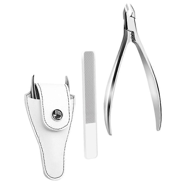 Nagelkit Manikyr Klippare Nagelfilar Buffer Tånagelklippare Tånageltänger Nagelverktyg Manikyr Nagelkonstverktyg White 11x5cm