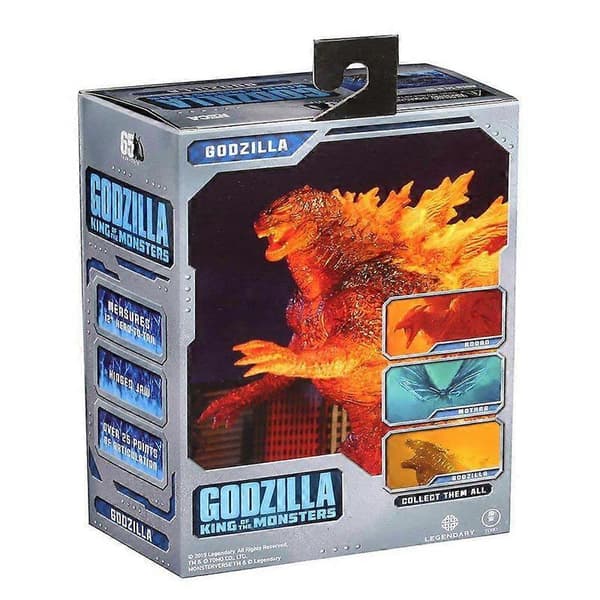 Monsterkungens Leksak - Godzilla Actionfigur - Dinosaurie Röd