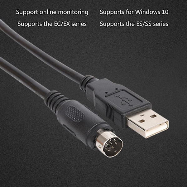 USB-ACAB230 för Delta PLC Programmeringskabel För USB-DVP ES EX EH EC SE SV SS
