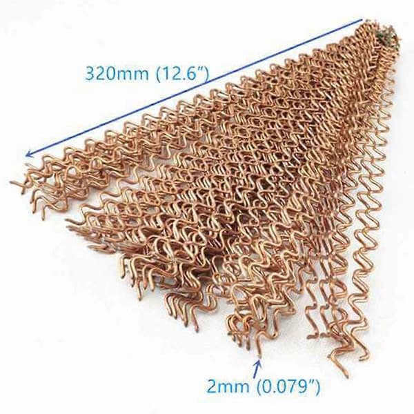 100 stk. svejsetråd til pladesvejsning, 320 mm lang copper color