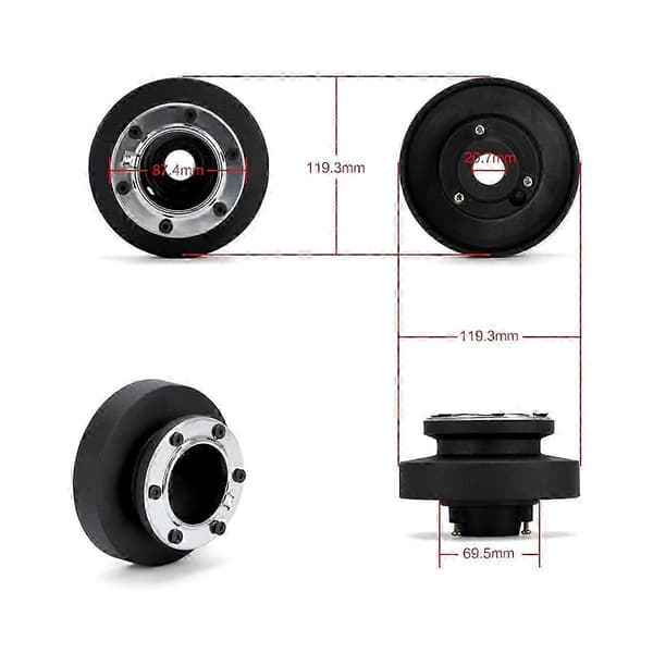 Racing rattnavadapter Boss Kit for en BMW E36