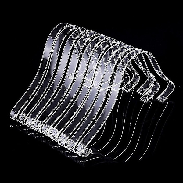 Barsinfi 10 stk./5 par Akryl Gennemsigtig Sandal Sko Display Stand Indsatser Holdere Sko Display Stativ Sko Støtte Til Damesko