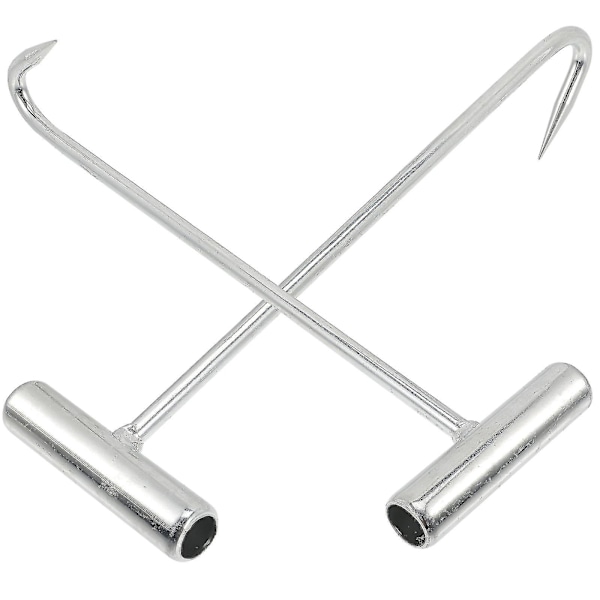 2 st Xtool Brunnsluckor Lyftkrokar Lyftkrok Dörrlyftkrok Brunnslock Lyftkrok Avloppstäck Lyftkrokar Avloppslucka Krok