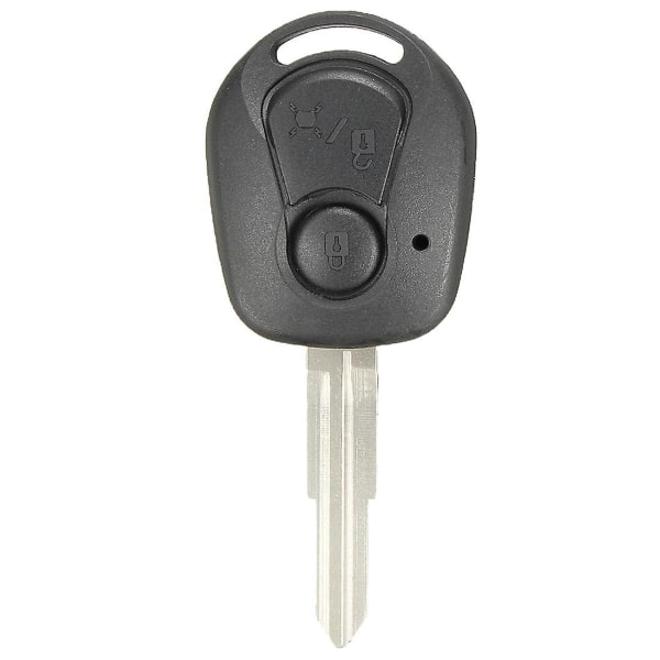 Remote 2 Button Remote Key Shell for Ssangyong Actyon Kyron Rexton Black