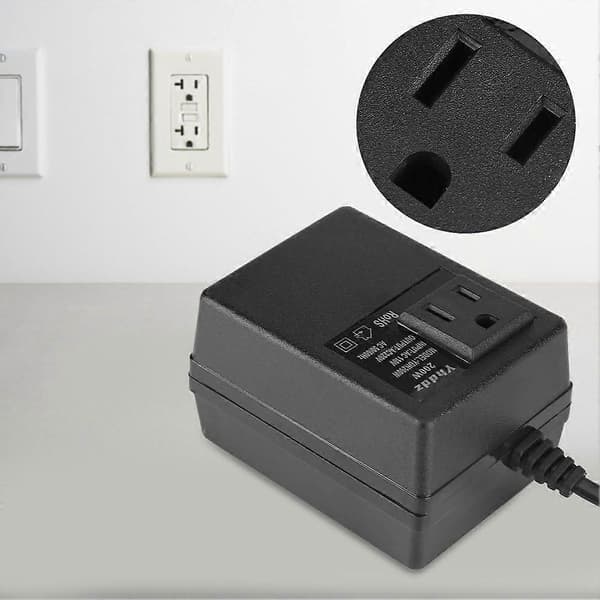Zopsc 110 till 220 spänningsomvandlare, 200W reseadapter, strömomvandlare transformator spänningstransformator.