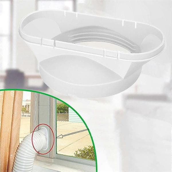 Universal 150 mm rund avluftsslangadapter för luftkonditioneringar, lättanvänd plastkoppling C