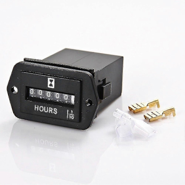 DC 6-80V Mekanisk Timetæller - Timetæller til Motor Generator Båd Automobiler Motorcross Motor T s202412247285