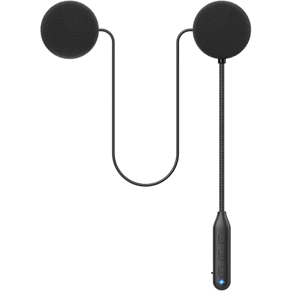 Motorcykel Bluetooth 5.2 Hörlurar Bluetooth Stereo Musik och Röst Mikrofon Mjuk Kabel Hörlurar Universal Hjälm Audio System