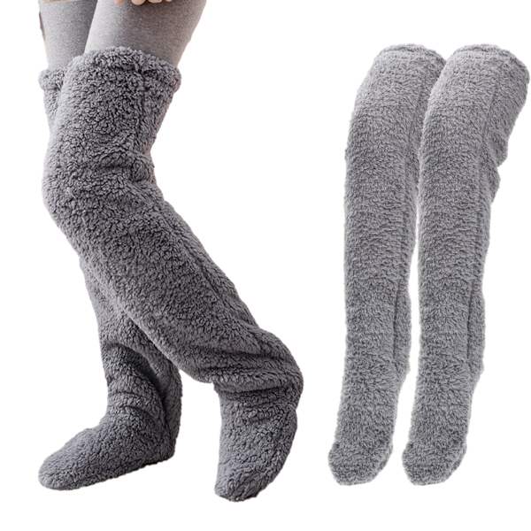 Snuggs Mukavat Sukat Reisi- ja Polvikorkeat Snuggle Paws Korkeat Sukat Gray
