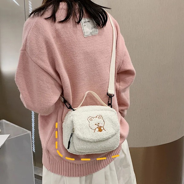 Naisten Mini Plyysinen Olkalaukku Naiselle Pieni Canvas Ristiriimu Laukut Naisten Kirjonta Vetoketju Kangas Käsilaukku Matkapuhelin Laukku Tote Khaki