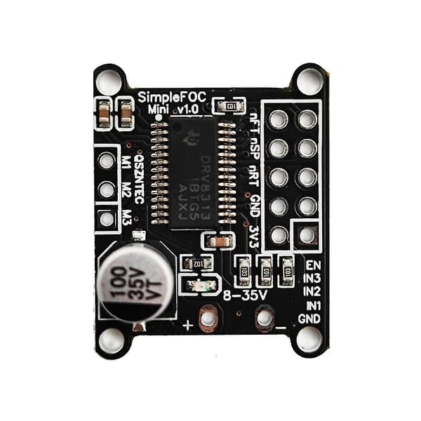 DC Motor Driver Board Svpwm/spwm Kontrollalgoritme For Foc Kontrolldriver Av Simplefocmini, for Drv8313 Driver