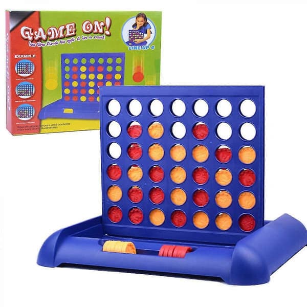 CONNECT 4 - Klassisk fire på rad-spill - Brettspill og leker for barn, gutter, jenter - Alder 6+