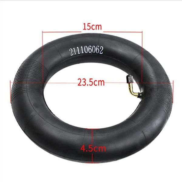 2 stk. Universalslange 10x2.5/10x2.75 Slange Innertube Med Bøyd Ventil 45 Graders Ventil For 10 Tommer