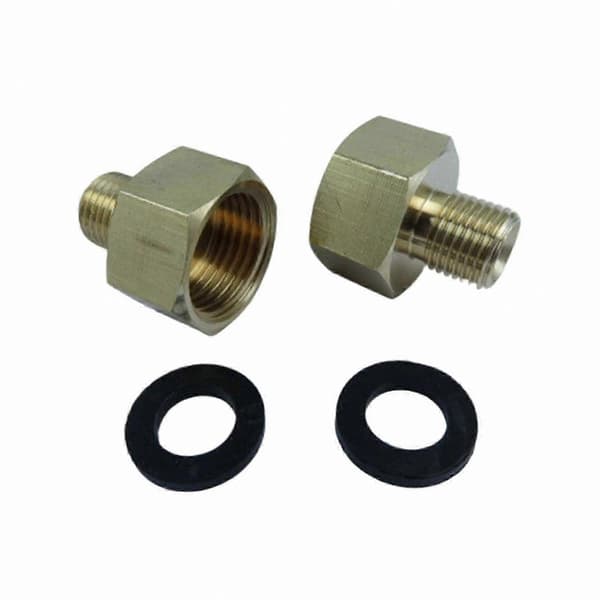 Holdbar 3/8 tomme til 1/4 tomme venstregevind gasadapter til komfur- og kogepladeforbindelser G