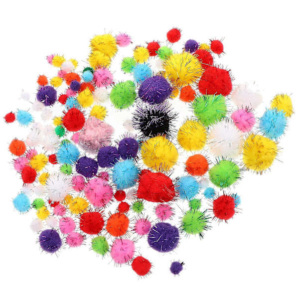 240 stk. Kreative DIY Pomponbolde Interessante Fluffy Bolde DIY Håndværksbolde