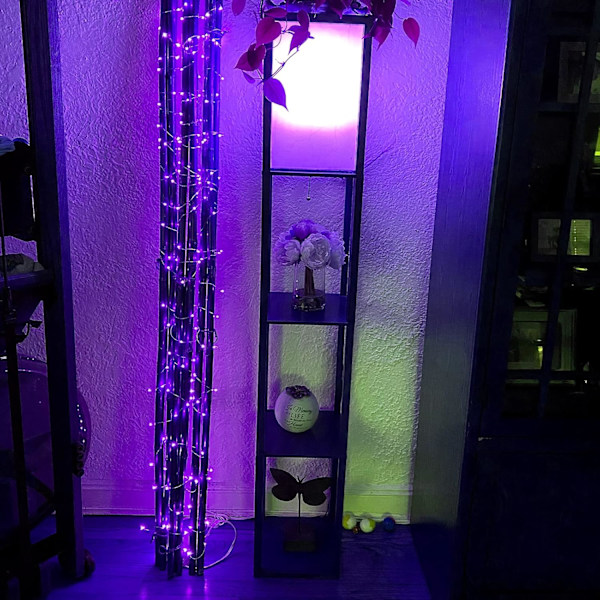 Lilla fe-lys, 3M/10ft 30LED Halloween-dekorasjonslys, batteridrevne oransje lysstrenger for Halloween, juledekorasjoner Purple