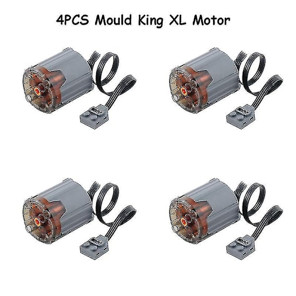 Moc Power Functions Motorpakke M/l/xl/servo Motor Mould King Forbedret Aa Aaa Batteriboks Tekniske Dele Diy Bil Lastbil Power Up 4 XL black