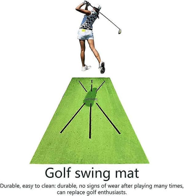 Golftræningsmåtte til sving Golftræningsmåtte Batting Minigolf Golftræningshjælpesæt