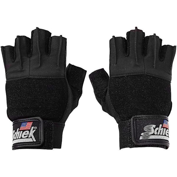 Schiek Sports 530 Platinum Series Vægtløftningshandsker - Sort/Grå XS