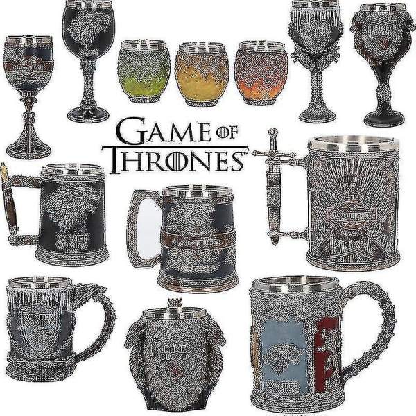 Game Of Thrones Creative Goblet Cup Huonekalut Asusteet Viinilasitalo Stark Of Winterfell-a