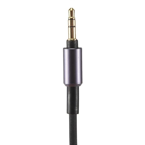 Til Sony WH-1000 XM2 XM3 XM4 3,5 mm lydkabel (sort uden mikrofon) Black Without Mic