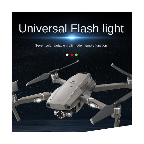 4 st 7 färger Drone Strobe Light USB Led Anti-kollision Bike Tail Drone Nattfluga Mini Signal Blinkande varningsljus