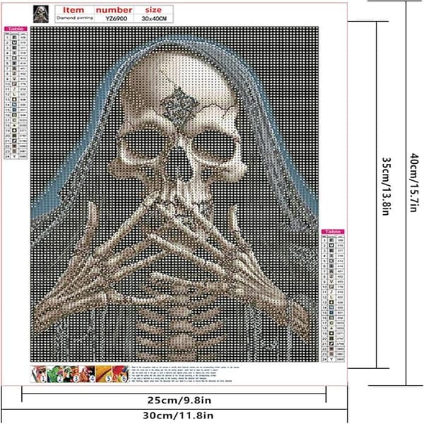 5D Diamantmalingssett Halloween 30x40cm (Stil 12)