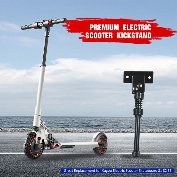 1 stk Elektrisk sparkesykkel Kick Stand Solid Iron Kick Stand Support Elektrisk scooter Parkeringsstativ Føttstøtte Holder For Kugoo M4