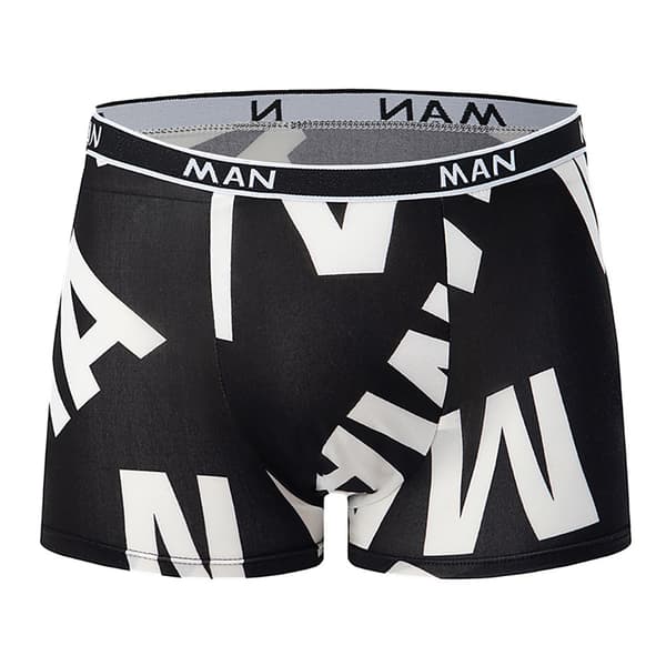 M-A-N4 trykte herreundertøy elastisk midje Bokser pluss størrelse fritidsshorts M