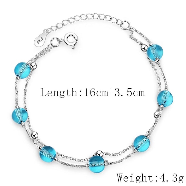Kædearmbånd Armbånd Til Kvinder Kæreste Armbånd Dobbelt Armbånd Angst Armbånd Brudepige Armbånd Nomineringsarmbånd Smykkearmbånd