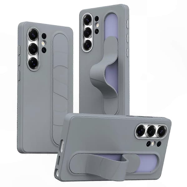 Tilpassbart Smart Nøkkelkontroll Armbåndsstativdeksel til Galaxy S25 Ultra - PC + Silikondeksel