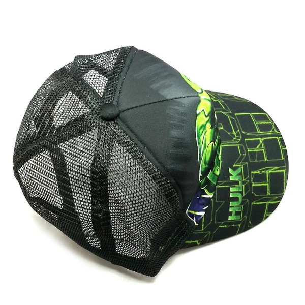 Man Cap Hulk Cap Casual Snapback-hatt i bomull Solskydd Mesh Utomhus Flatbrättad Män Hatt Grön