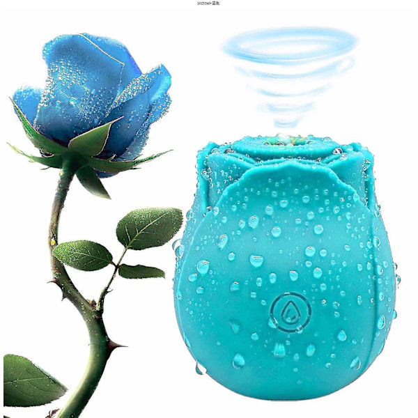 2024 Ruusu naisille Mini Hierontalaite Stress Relief 10 Modes Pdk Cyan
