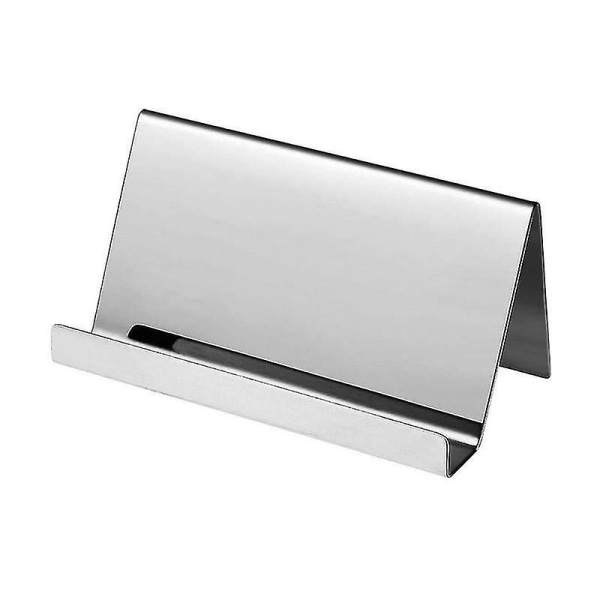 High-end rostfritt stål företagsnamnskortshållare Display Stativ Rack Desktop