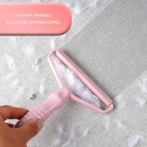 1 stk. Lint Remover Pellet Scraper Dobbeltsidig Klær Hår Scraper Cleaner