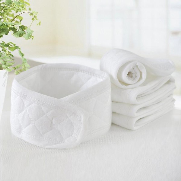 6stk Baby navlebelter Spedbarns bomull navlestrenger Nyfødt abdominal binder