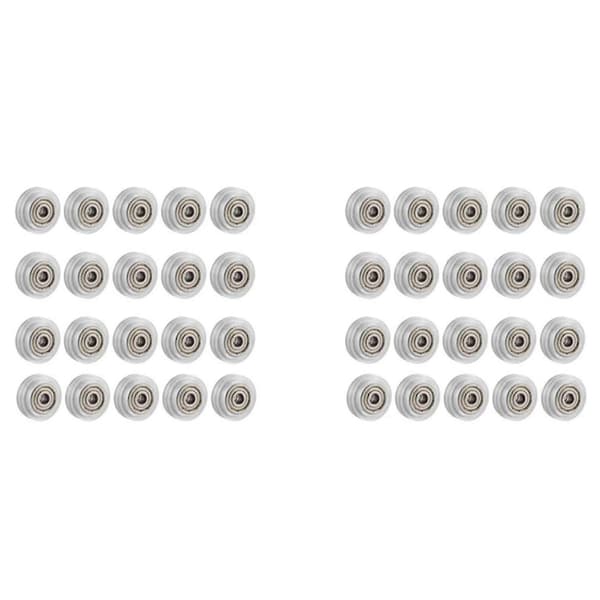 40 stk. 3D-printer klare polycarbonathjul plastremskive lineært leje til Creality CR-10 S5 Ender 3 Pro printer