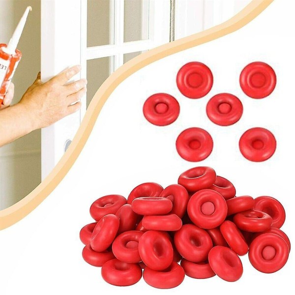 10/20/30/50/80/100 stk Caulk Beskyttelseshette Caulk Sealer Saver Åpent tetningsrør for forsegling og konservering 80Pcs